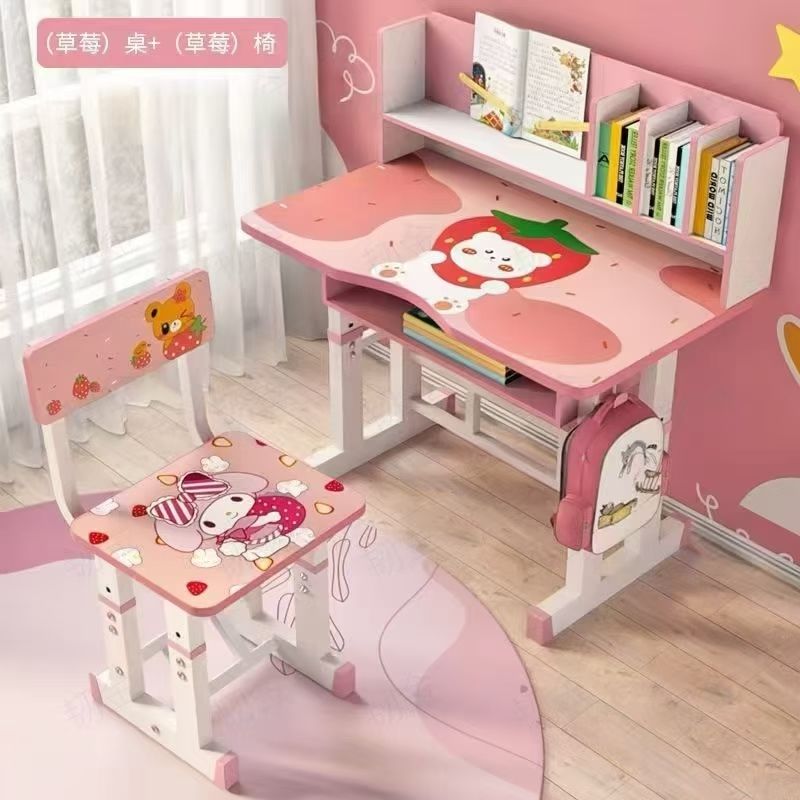 📚✨ Kids Study Table & Chair Set Create the perfect learning space for your child with this cute and functional study desk set, designed for comfort, organization, and fun!