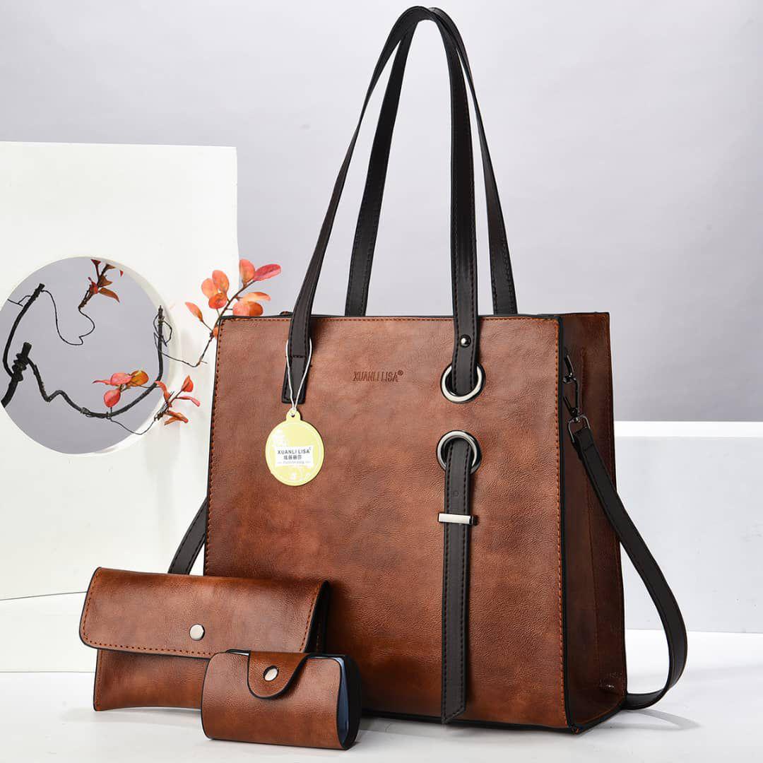 👜✨ Elegant Women’s Handbag Set (3-in-1 Combo) Upgrade your style with this luxurious women’s handbag set, designed for elegance, convenience, and everyday use. Large To