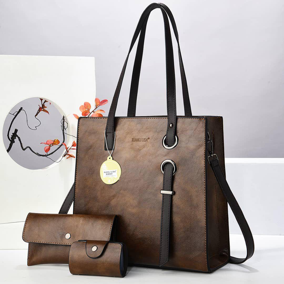 👜✨ Elegant Women’s Handbag Set (3-in-1 Combo) Upgrade your style with this luxurious women’s handbag set, designed for elegance, convenience, and everyday use. Large To