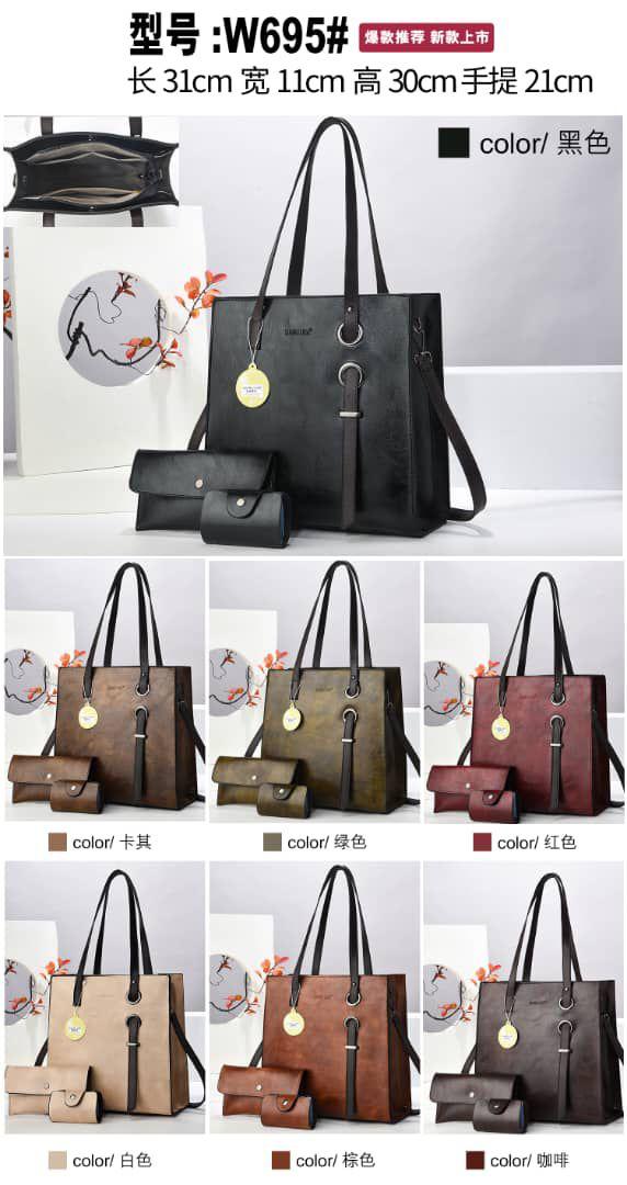 👜✨ Elegant Women’s Handbag Set (3-in-1 Combo) Upgrade your style with this luxurious women’s handbag set, designed for elegance, convenience, and everyday use. Large To