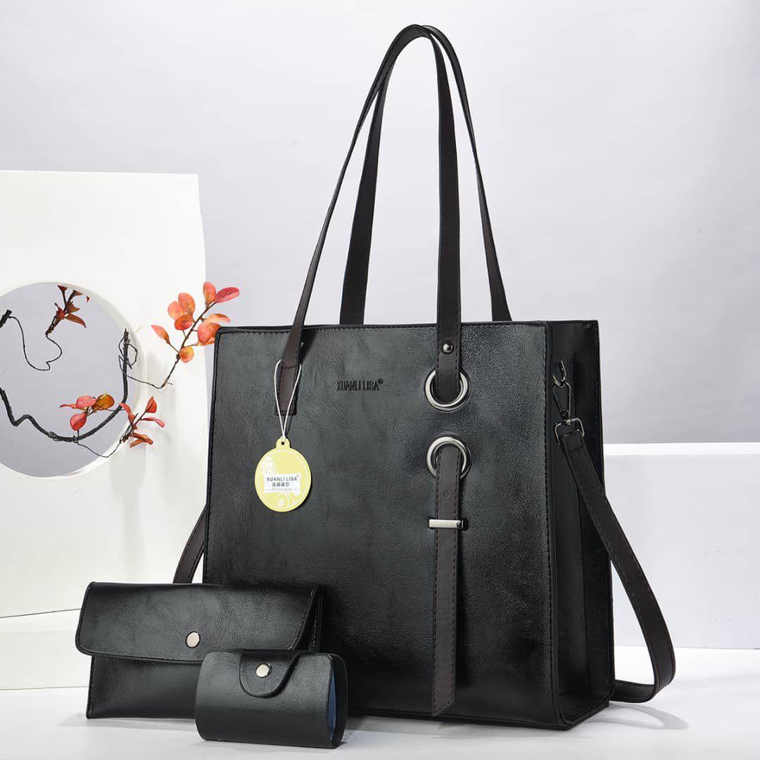 👜✨ Elegant Women’s Handbag Set (3-in-1 Combo) Upgrade your style with this luxurious women’s handbag set, designed for elegance, convenience, and everyday use. Large To