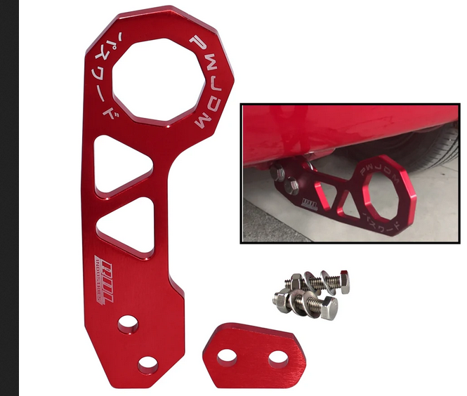 Tow Hook JDM Style Racing Rear Aluminum Alloy Car Rear Tow Hook