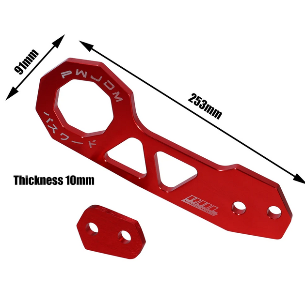 Tow Hook JDM Style Racing Rear Aluminum Alloy Car Rear Tow Hook