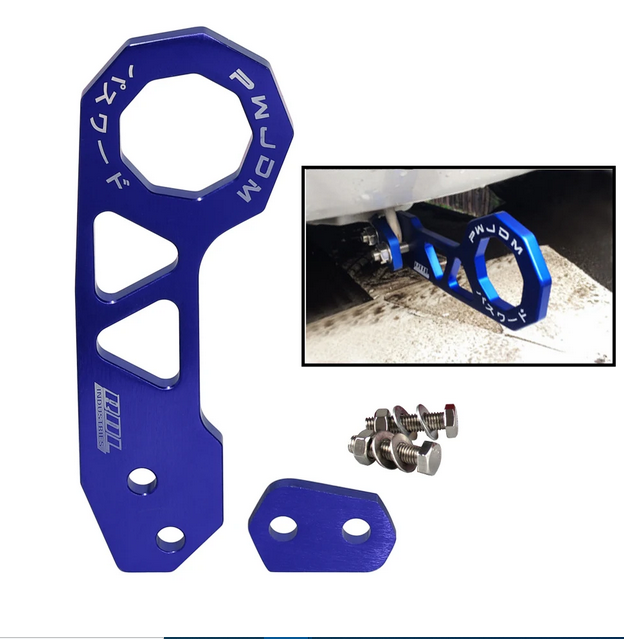Tow Hook JDM Style Racing Rear Aluminum Alloy Car Rear Tow Hook