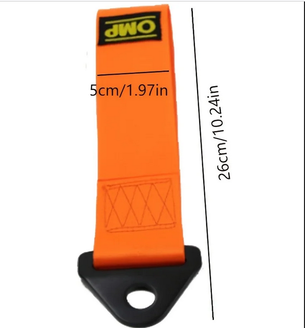 Heavy-Duty Nylon Tow Strap: Universal Car Racing Tow Ropes for Maximum Bumper Trailer Towing Strength