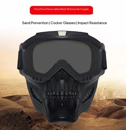 Dustproof Motocross Glasses Adjustable Motorcycle Goggles Breathable Full Face Protective Motorbike Dirt Bike Off-road Mask