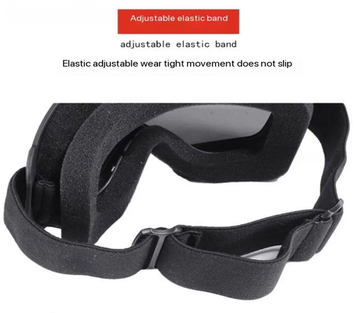 Dustproof Motocross Glasses Adjustable Motorcycle Goggles Breathable Full Face Protective Motorbike Dirt Bike Off-road Mask