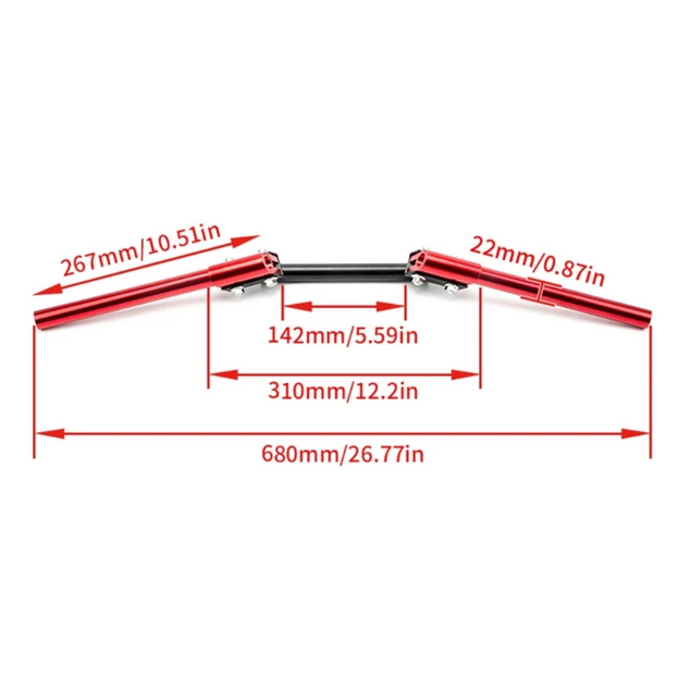 Motorcycle  Adjustable Steering Handlebar CNC 7/8" 22mm