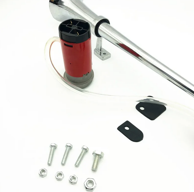 Universal 17inch Single Trumpet Car Air Horn 12V Compressor 150DB Super Loud Air Hose Car Horn Speaker for Truck Boat Motorcycle