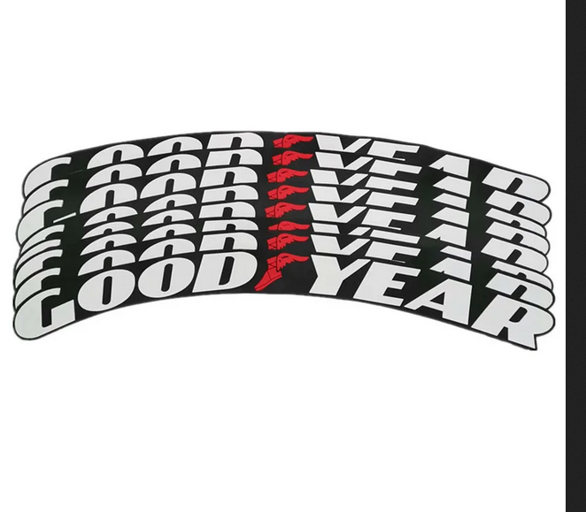3D Car Tire Decals  Letters Stickers Wolf Teeth Styling Decoration Automobile Motorcycle Tire Wheels Label Decals