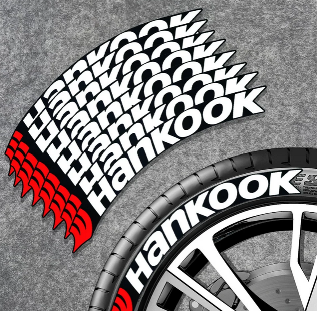 3D Car Tire Decals  Letters Stickers Wolf Teeth Styling Decoration Automobile Motorcycle Tire Wheels Label Decals