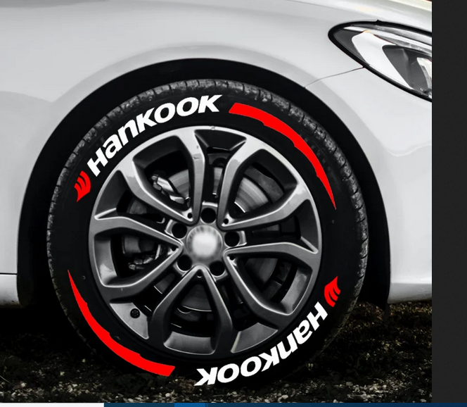 3D Car Tire Decals  Letters Stickers Wolf Teeth Styling Decoration Automobile Motorcycle Tire Wheels Label Decals