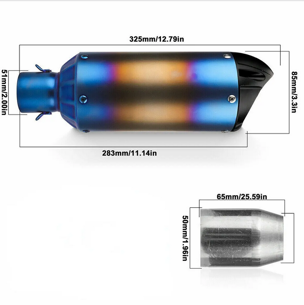 51MM Modified Motorcycle Exhaust Muffler