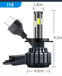 Led Headlight Car Light 6 Side H4 Led Headlight Bulb Super Bright Car Light 12V