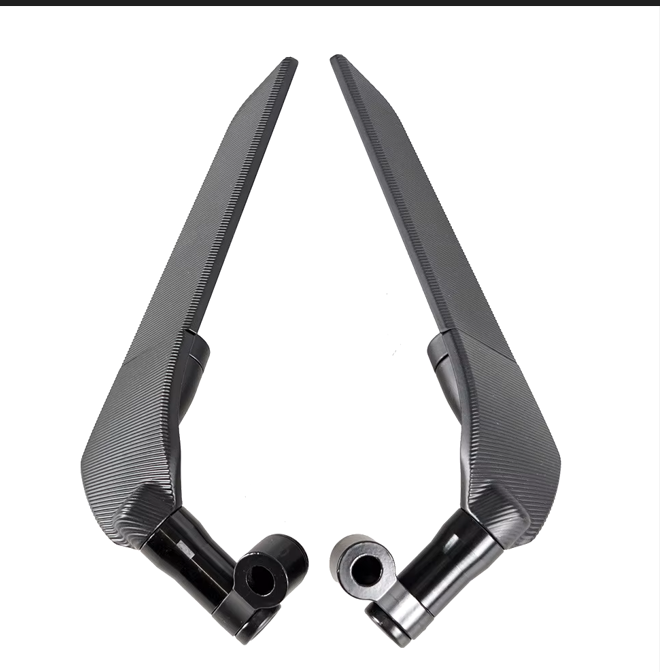 Universal Motorcycle Rearview Mirrors Wind Wing Adjustable Rotating Side Mirrors