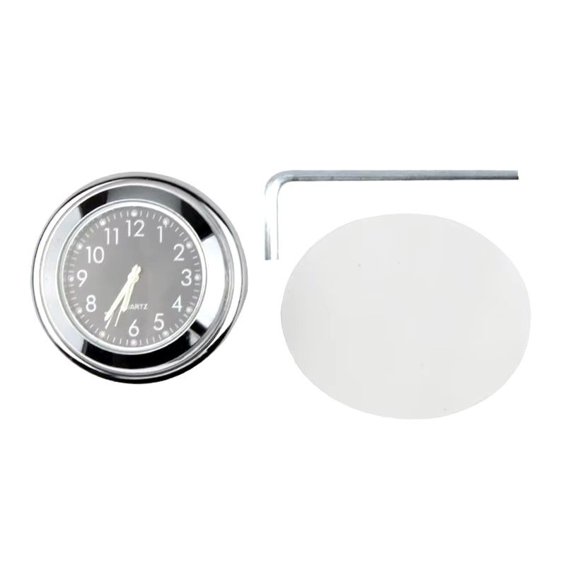 Motorcycle schedule Aluminum Quartz Watch Luminous Clock Handlebar Mount for Motorcycle Scooter Bicycle Handlebar Waterproof