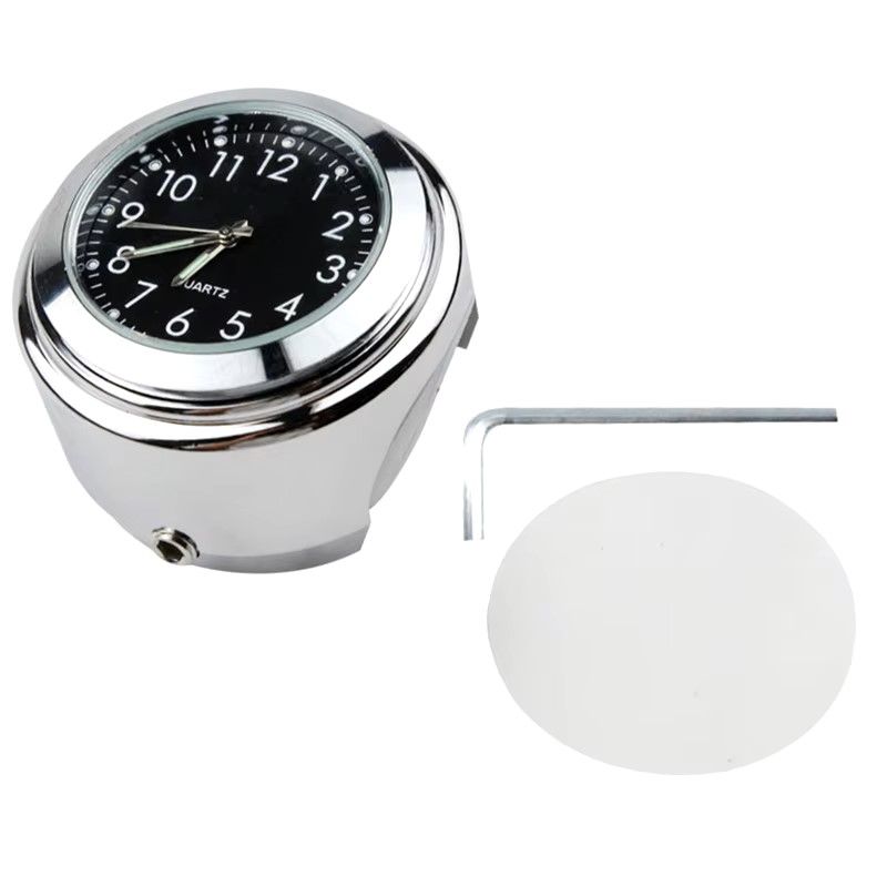 Motorcycle schedule Aluminum Quartz Watch Luminous Clock Handlebar Mount for Motorcycle Scooter Bicycle Handlebar Waterproof