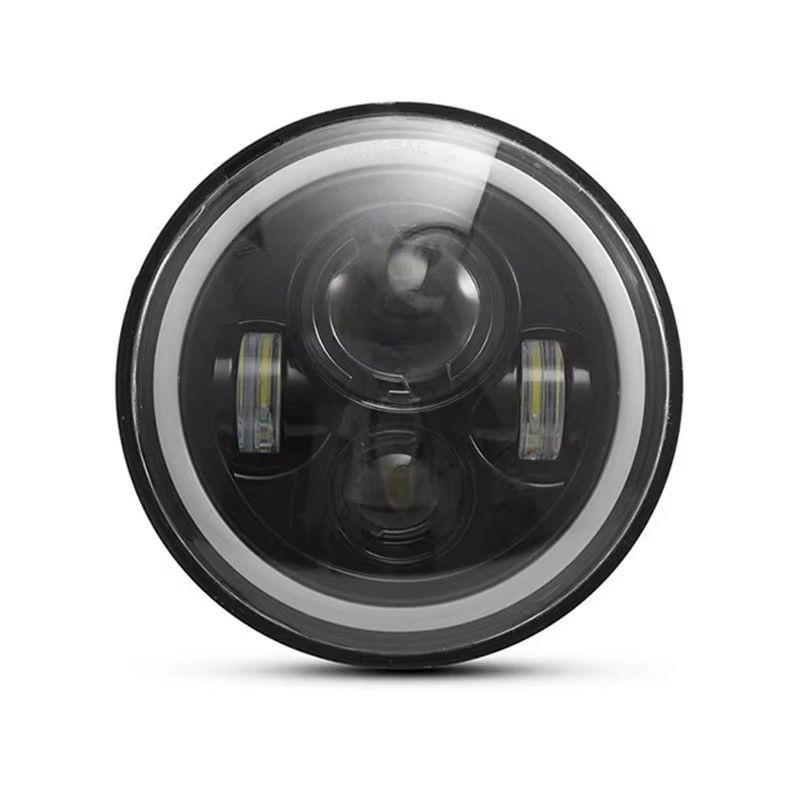 7Inch LED Headlight White Halo Angle Eyes Led Headlamp Hi/Low Turn Signal For Urban 4X4 Suzuki Samurai Jeep Wrangler Off Road