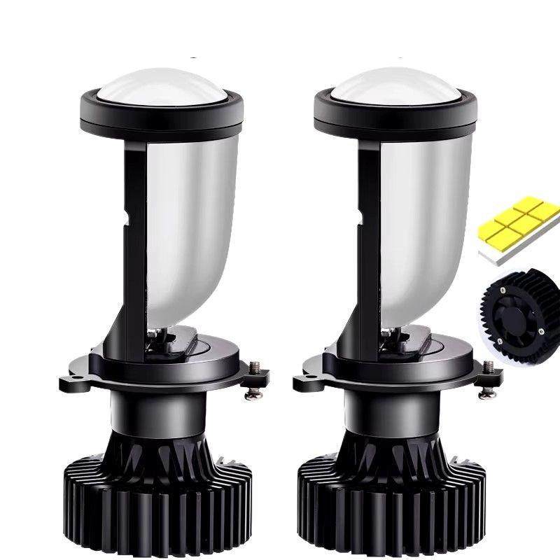 Y6 H4 6500k Super Bright Mini Lens Laser LED 100W Car Headlight 20000LM Hi/Low Beam Turbo Fog Light Bulb Projector Canbus Lamp