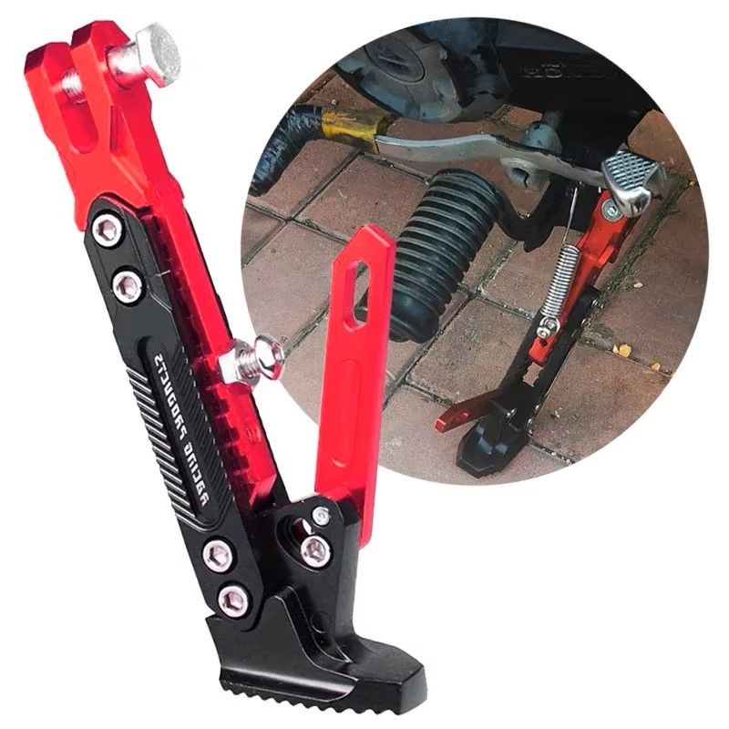 Adjustable Universal CNC Metal Motorcycle Foot Bracket Side Stand Support Durable Corrosion Resistant Parking sidestand