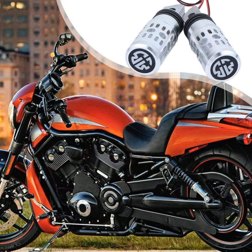 Universal Motorcycle Foot Pegs Front Rear Footrest Shifter Peg Pedals Lights Aluminum Alloy Breakout Sof tail Accessories