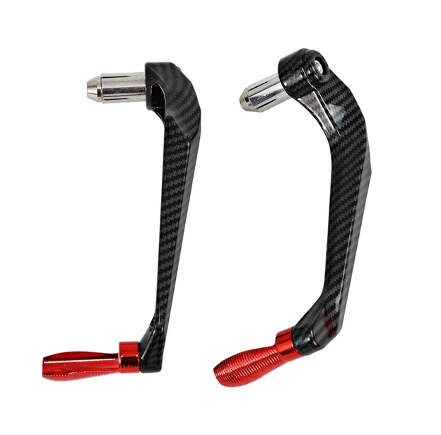 2PCS CNC Motorcycle Brake Clutch Levers Guard Protector Modification Anti-Fall Horn Brakes Hand Guard Bow Protection Rod