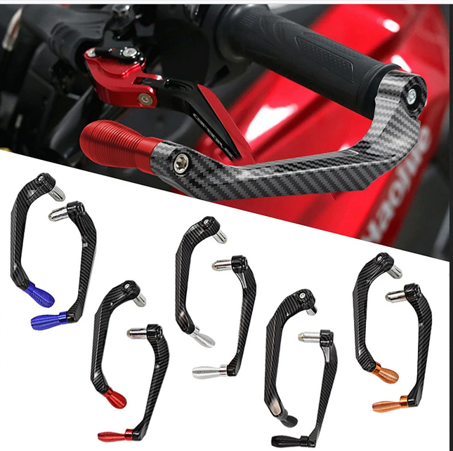 2PCS CNC Motorcycle Brake Clutch Levers Guard Protector Modification Anti-Fall Horn Brakes Hand Guard Bow Protection Rod