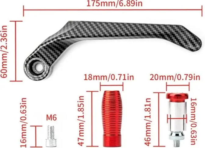 2PCS CNC Motorcycle Brake Clutch Levers Guard Protector Modification Anti-Fall Horn Brakes Hand Guard Bow Protection Rod