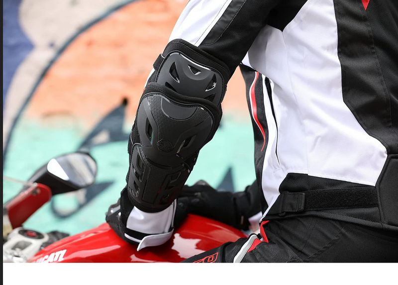 Motorcycle Knee Shin Guard Pads for Men Anti-Slip 2 in 1 Protector Adjustable Motocross Knee Protection Armor Racing Prot