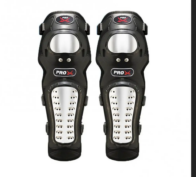 1Pair Motorcycle Kneepad Motocross Racing Protective Gear Stainless Steel Motorcyclist Elbow Knee Pads Protector Fall Protection