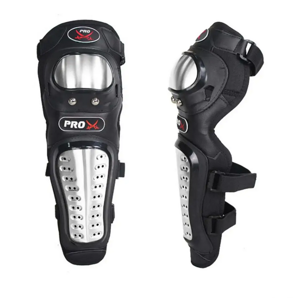 1Pair Motorcycle Kneepad Motocross Racing Protective Gear Stainless Steel Motorcyclist Elbow Knee Pads Protector Fall Protection