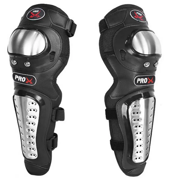 1Pair Motorcycle Kneepad Motocross Racing Protective Gear Stainless Steel Motorcyclist Elbow Knee Pads Protector Fall Protection