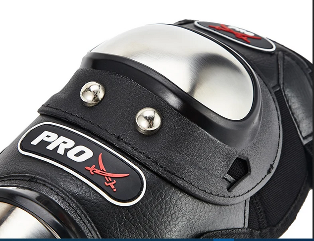 1Pair Motorcycle Kneepad Motocross Racing Protective Gear Stainless Steel Motorcyclist Elbow Knee Pads Protector Fall Protection