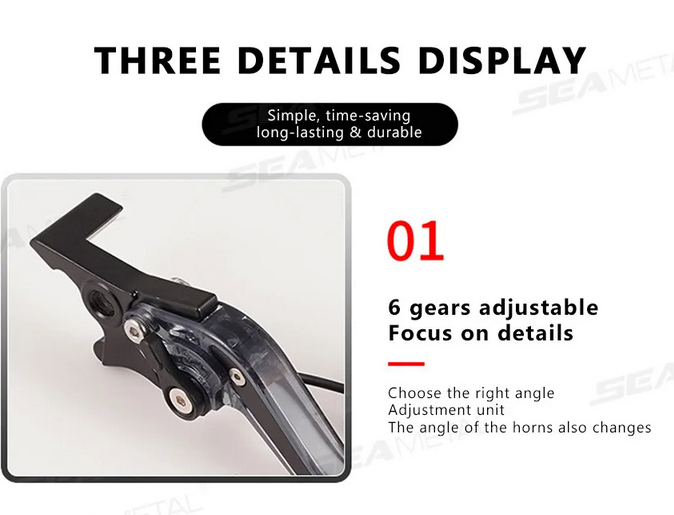 Motorcycle Adjustable Brake Clutch Levers Light Up Signal Turn Light Brake Handle Levers m1000rr