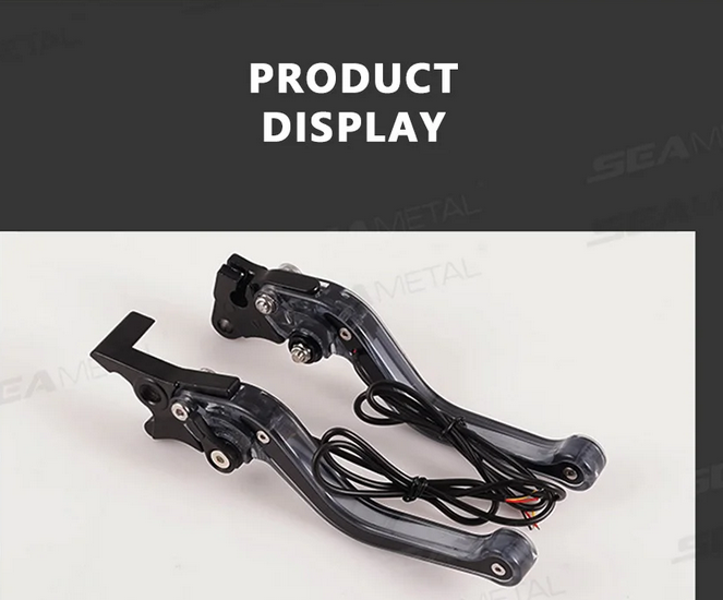 Motorcycle Adjustable Brake Clutch Levers Light Up Signal Turn Light Brake Handle Levers m1000rr