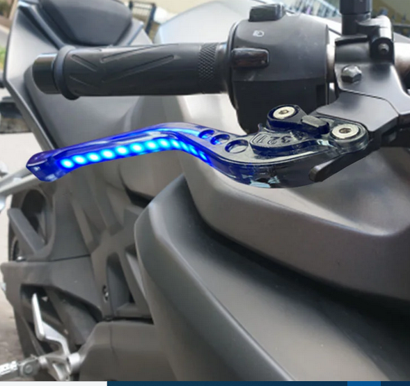 Motorcycle Adjustable Brake Clutch Levers Light Up Signal Turn Light Brake Handle Levers m1000rr
