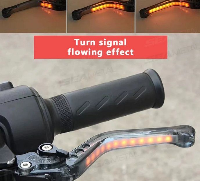 Motorcycle Adjustable Brake Clutch Levers Light Up Signal Turn Light Brake Handle Levers m1000rr