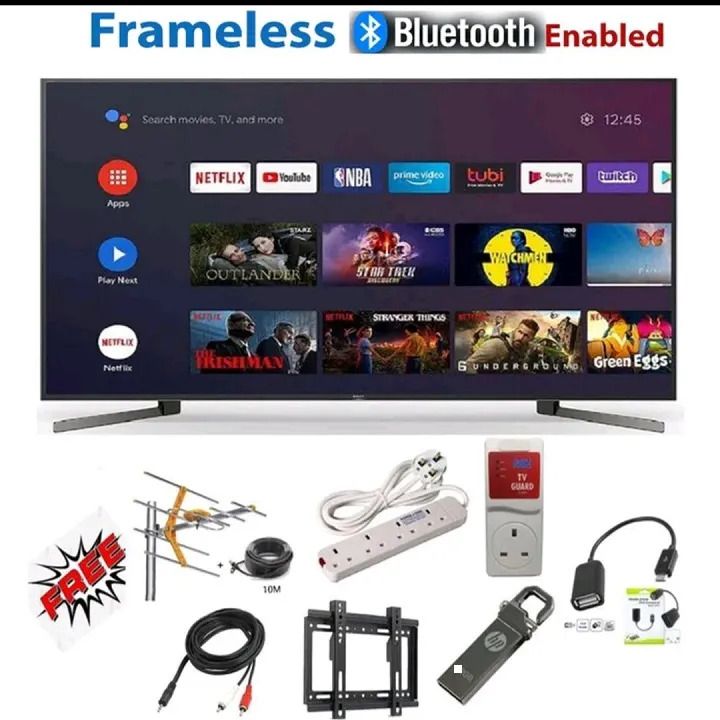 CTC 43INCH With Bluetooth, Frameless, FHD Smart Digital TV+7free Gifts+24mwarranty