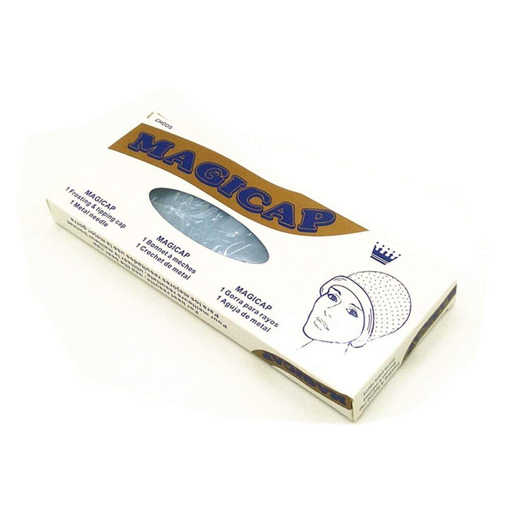 Fashion Reusable Silicone Hair Coloring Highlighting Cap/ Hair Dyeing Cap with FREE Metal Hook