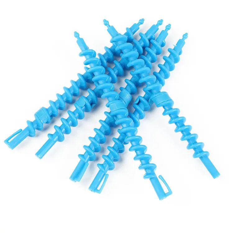 10 Pieces Spiral Hair Perm Rod Plastic Long Barber Hairdressing Styling Curling Perm Rod Rollers Salon Tools