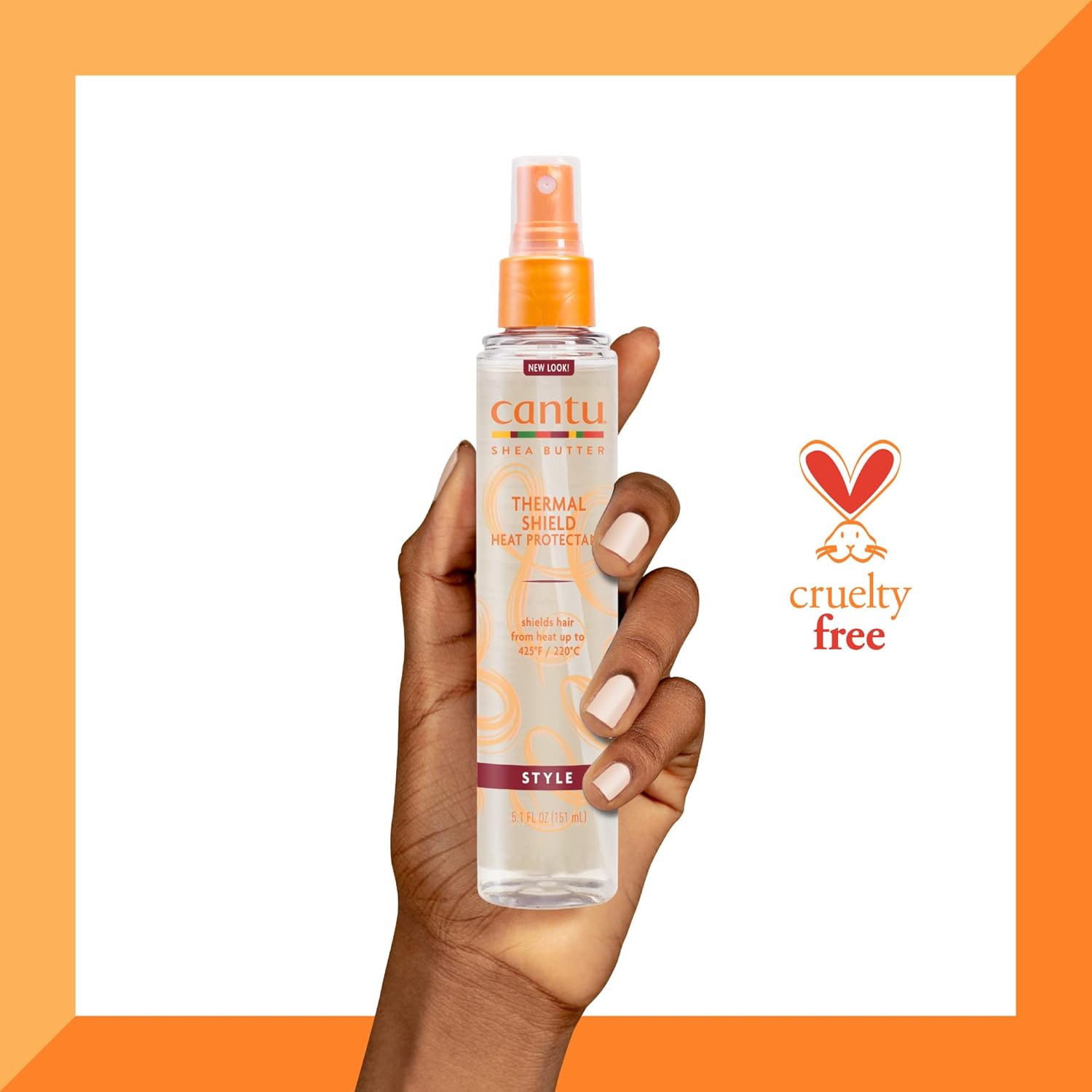 Cantu Thermal Shield Heat Protectant with Shea

Cantu Thermal Shield Heat Protectant with Shea Butter moisture barrier helps protect hair from damage caused by heated styling tools up to 425°F / 220°C