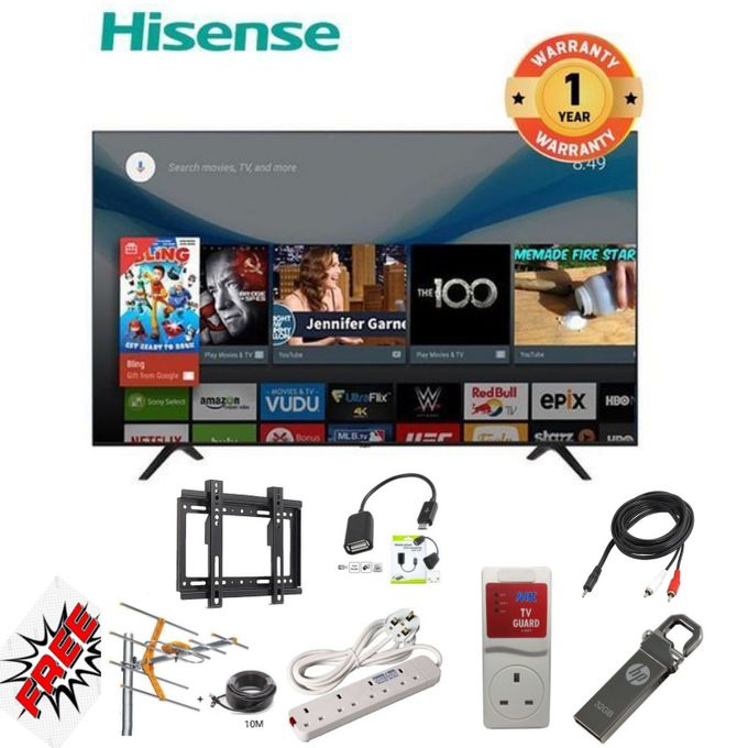 Hisense 32'' A4 Series powered by VIDDA OS -Frameless Smart TV with youtube/ wifi and warranty+ 7Free gifts