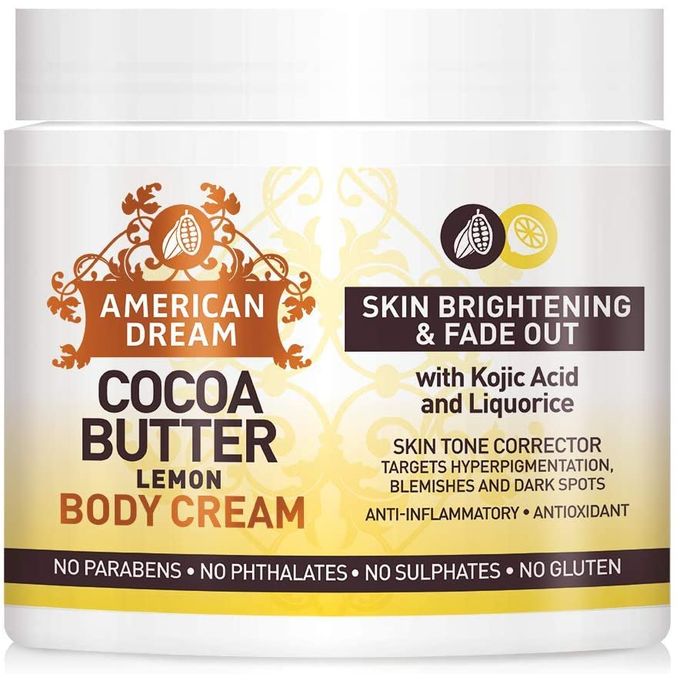 American Dream Lemon Cocoa Butter For Skin Brightening & Fade Out- Kojic Acid