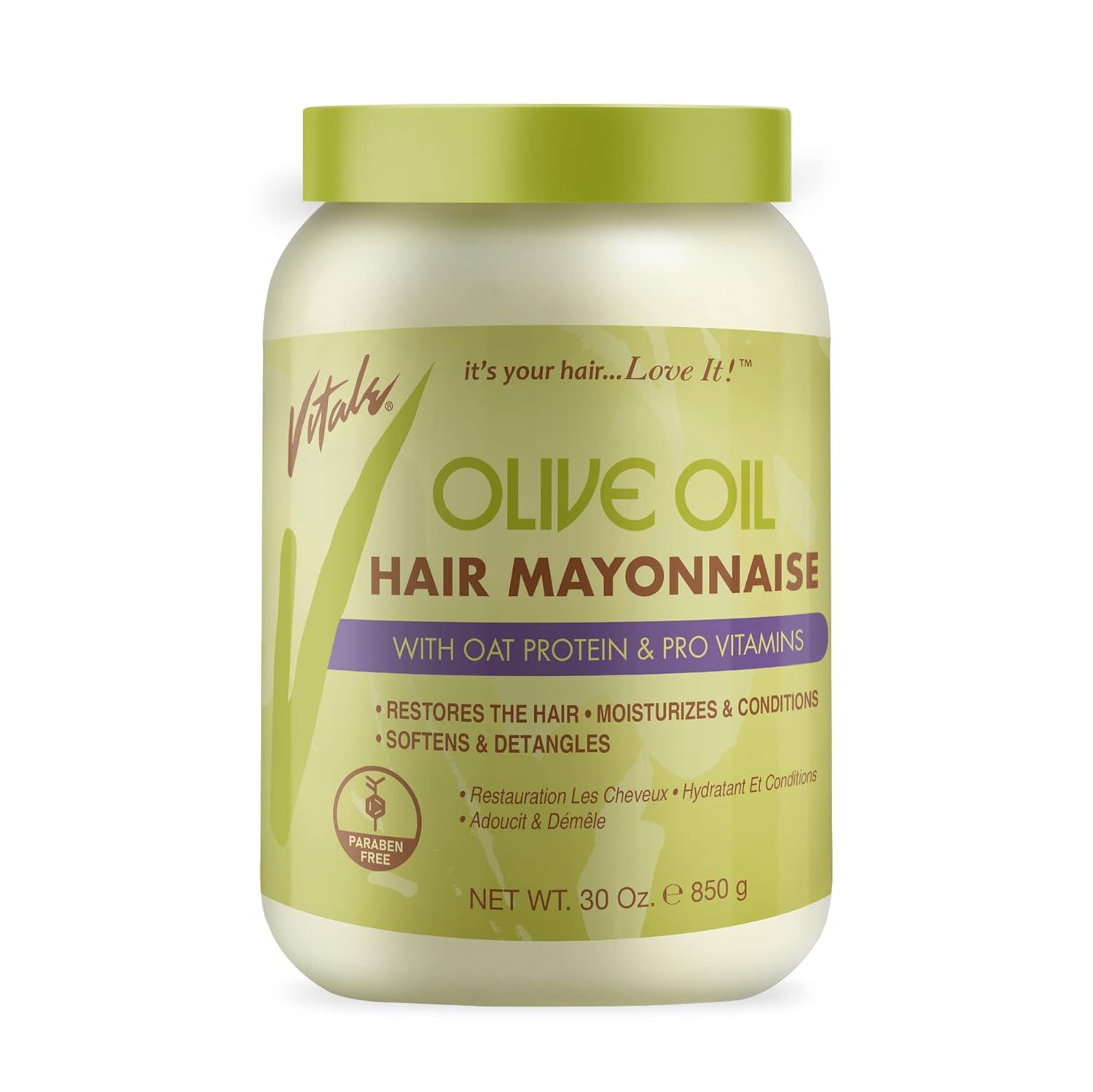 Vitale Olive Oil Hair Mayonnaise with Oat & Egg Protein and Vitamins FOR Dry & Damaged Scalp of all ages