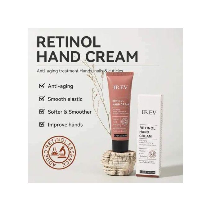 IREV Retinol Hand Cream : Exfoliates To Reduce Fine Lines, Uneven Tone & Texture