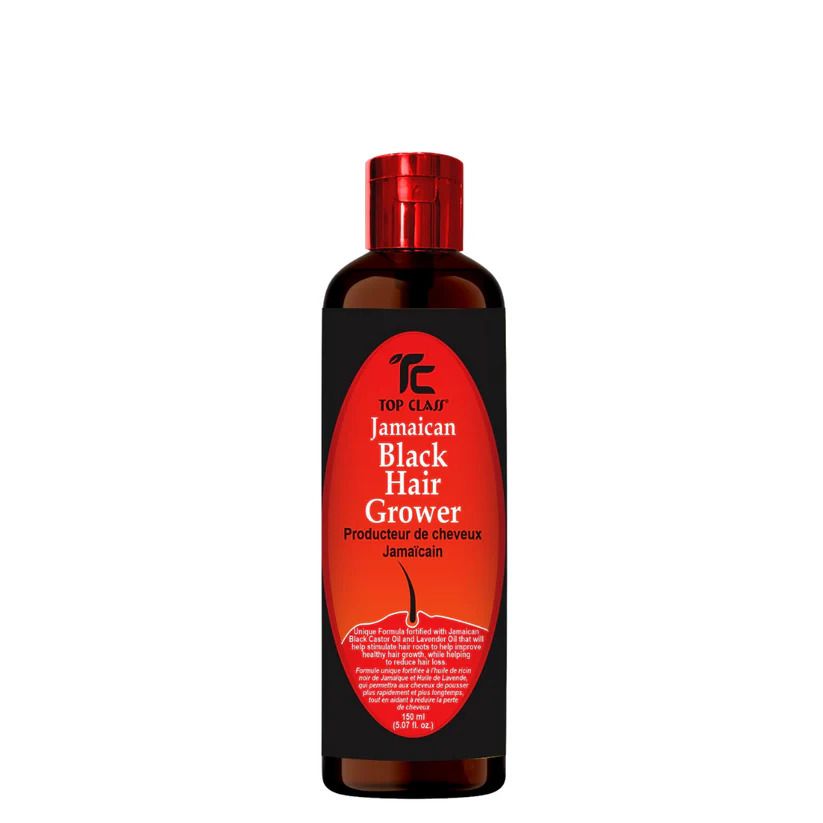 Top Class Hair Grower, Unique Formula Fortified With Jamaican Black Castor Oil And Lavender Oil, That Will Help Hair Grow Faster And Longer, While Helping To Reduce Hair Loss.