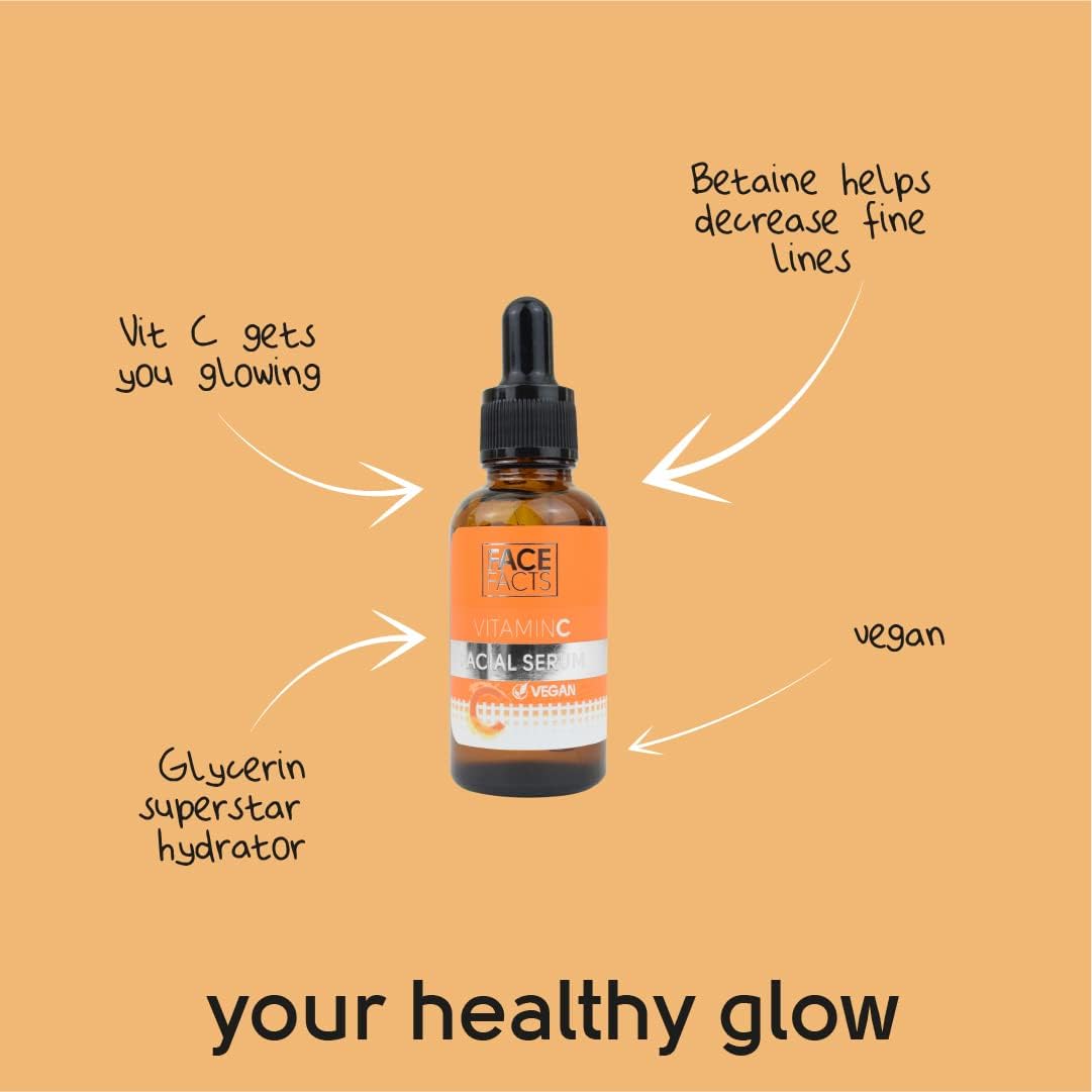Face Facts Vitamin C Facial Serum | Brightening + Hydrating | 30ml