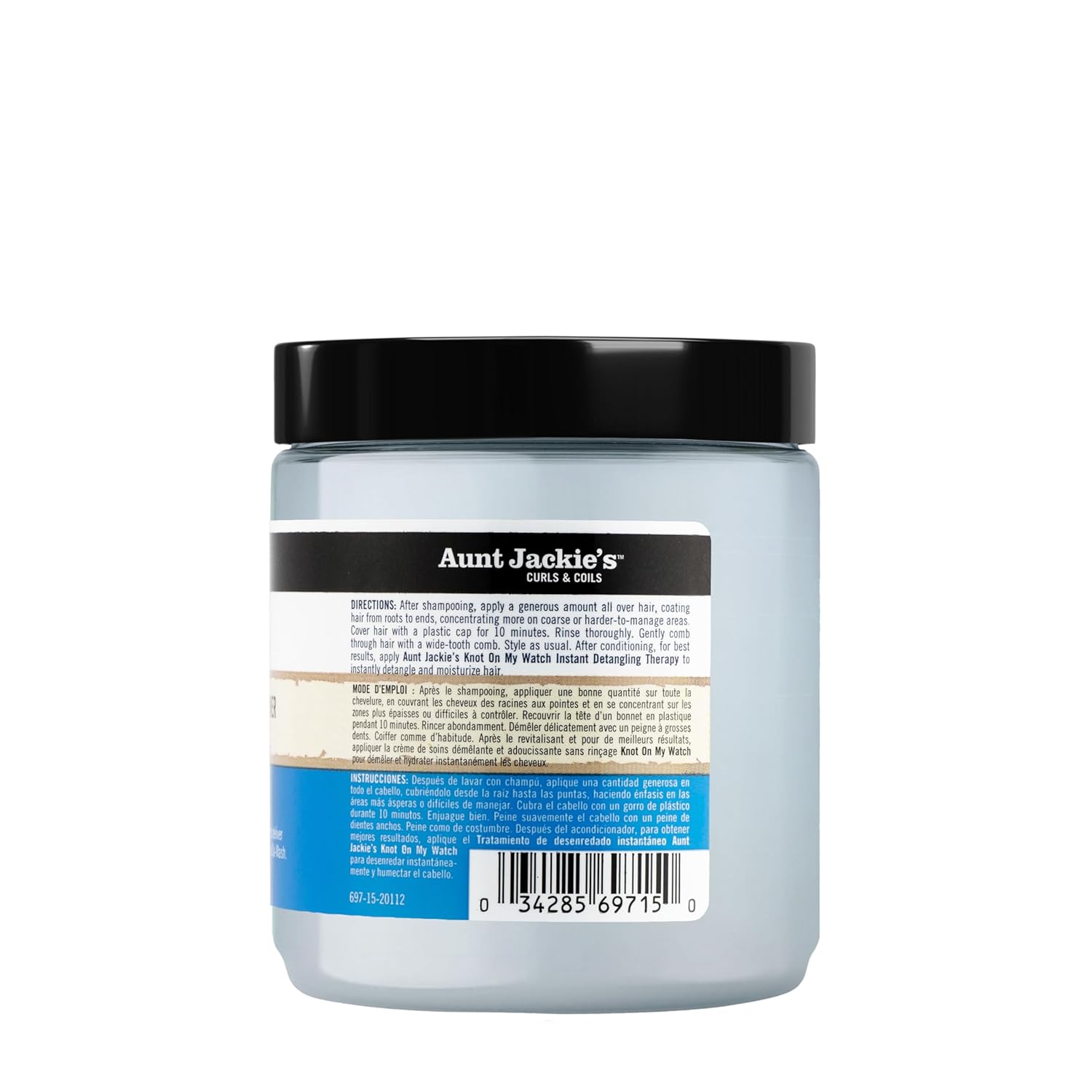 Aunt Jackie's in control 15oz - "Anti-Poof" Moisturizing & Softening Conditioner, Tame, nourish and deep condition frizzy, hard-to-manage dehydrated, brittle, natural hair