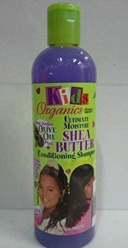Kids Originals by Africa's Best Ultimate Moisture Shea Butter Shampoo, Healthy Boost of Moisturizers That Soften, Condition and Detangle Hair, Removes Build up,