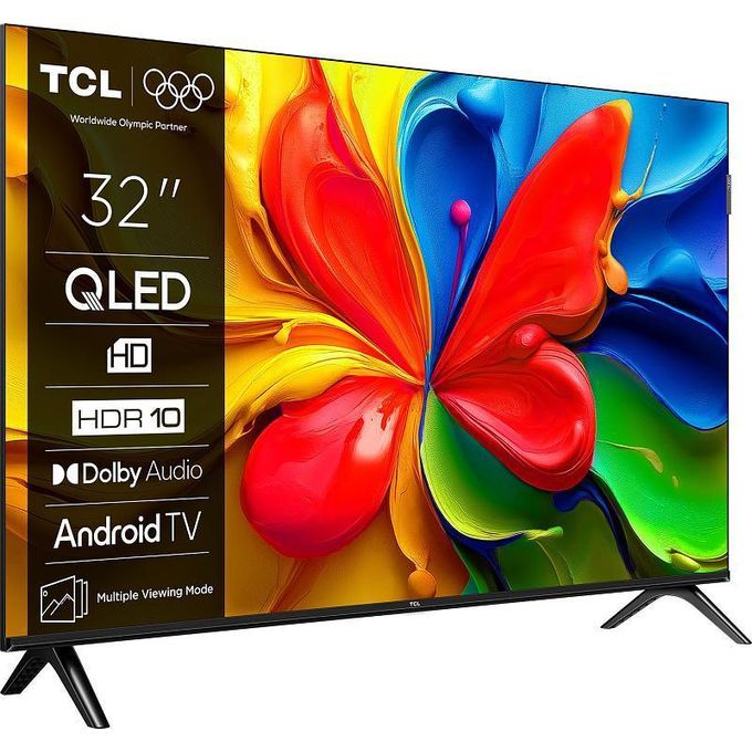 TCL 32 Inch, Smart TV QLED HDR 10 Google TV, Game Mode- Enjoy ultra realistic, enhanced sound with Dolby Audio. Designed to put you in the middle of every scene – with crystal crisper dialogue